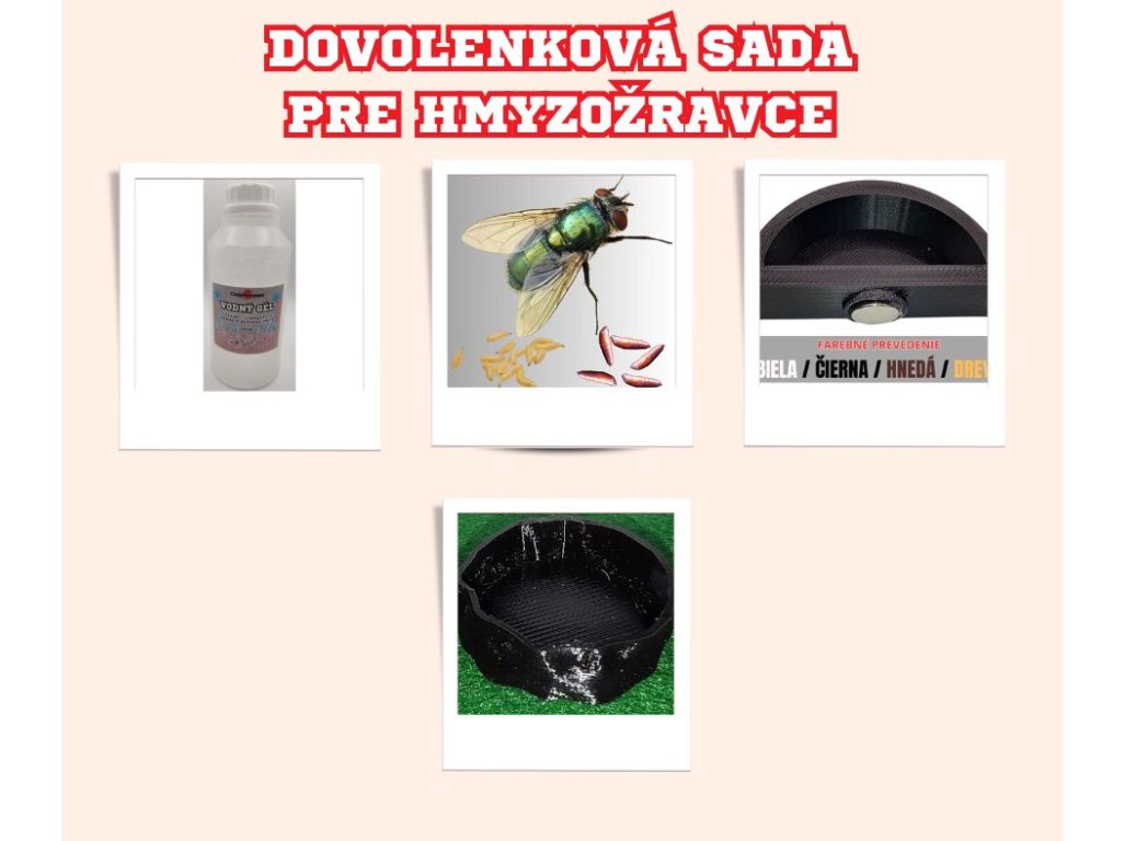 Dovolenková kŕmna sada pre hmyzožravce