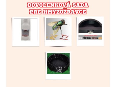 Dovolenková kŕmna sada pre hmyzožravce
