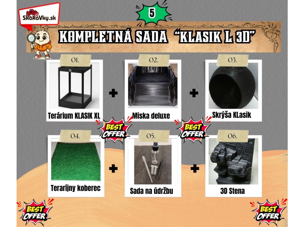 KOMPLETNÁ SADA  “KLASIK L 3D”