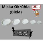 Biela miska na vodu "Základná" /5 veľkostí/