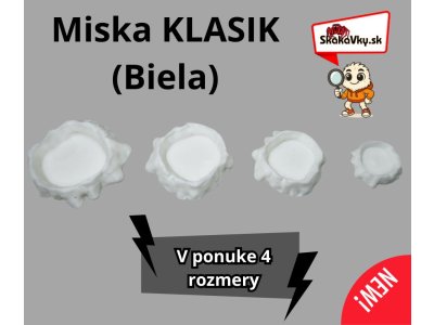 Biela miska KLASIK