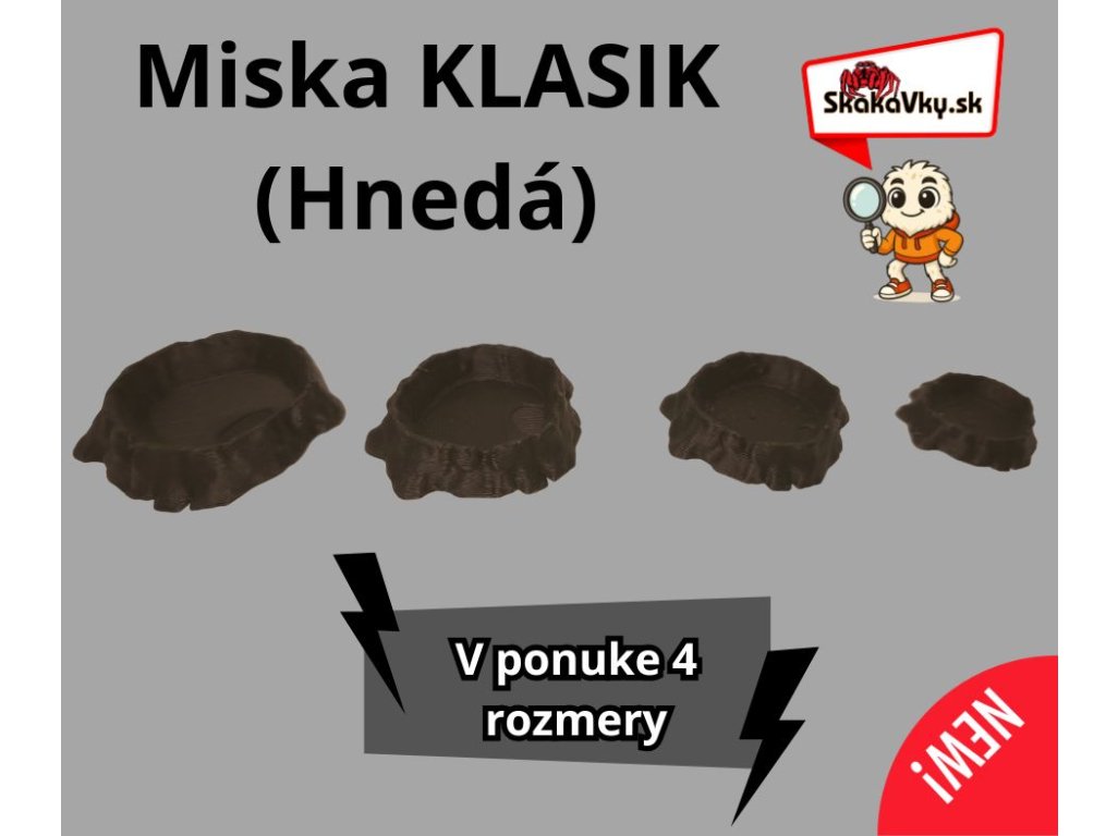 Hnedá miska KLASIK