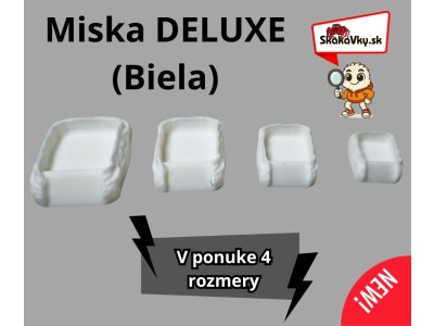 Biela miska DELUXE