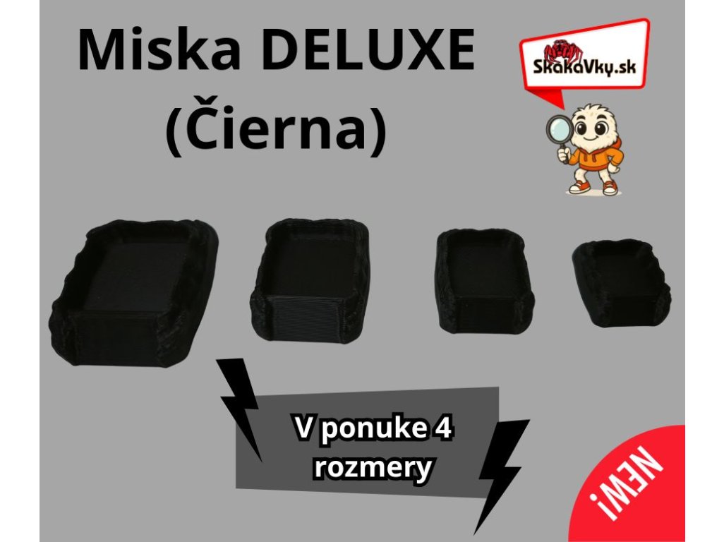 Čierna miska DELUXE