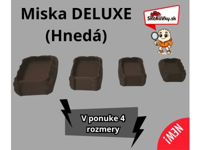 Hnedá miska DELUXE